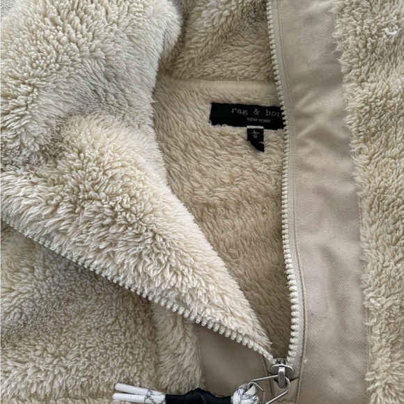 Rag & Bone Logan Sherpa Quarter zip pullover - Picture 9 of 15
